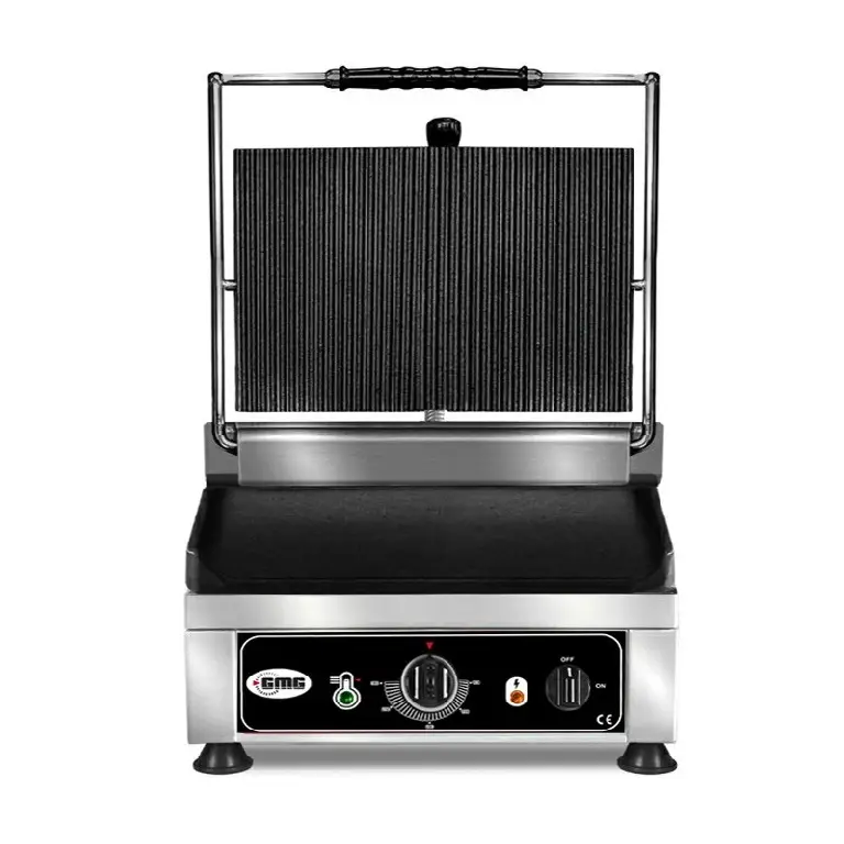 Plancha grill eléctrica KG2735 G ranurada/lisa